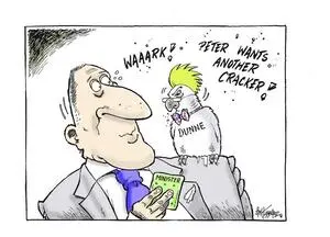 Hubbard, James, 1949- :"Waark! Peter wants another cracker!" 24 October 2013