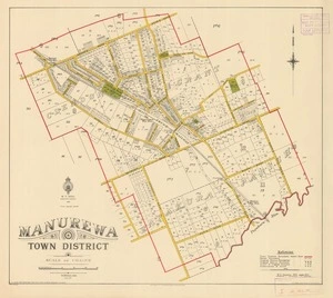 Manurewa town district [electronic resource] / T.P. Mahony, delt. ; O.N. Campbell, chief surveyor ; H.E. Walshe, chief draughtsman.