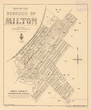 Map of the Borough of Milton [electronic resource] / drawn by S.A. Park.
