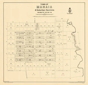 Town of Manaia & suburban sections, Waimate S.D. Blk. VII [electronic resource] / drawn by W.F. Gordon.