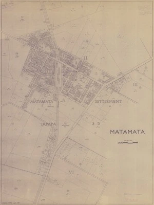 Matamata [electronic resource] / drawn by C.A. Putt July 1951.