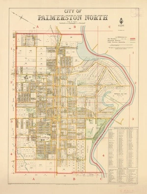 City of  Palmerston North [electronic resource] A.J. Wicks, chief draughtsman ; F.H. Waters, chief surveyor.