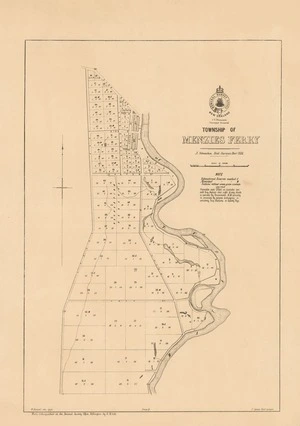 Township of Menzies Ferry [electronic resource] / J. Strauchon, Dist. surveyor Decr. 1876 ; W. Deverell, delt. 8/5/77.