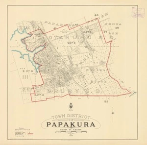 Town district of Papakura [electronic resource] / M. Pirrit, Delt.