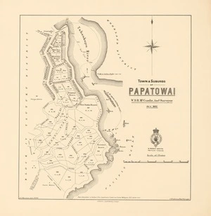 Town & suburbs of Papatowai [electronic resource] / A.J. Morrison, Delt. 8.2.94 ; W.D.R. McCurdie, Asst. surveyor, Oct. 1892.