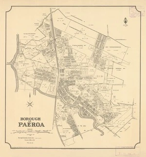 Borough of Paeroa [electronic resource] / H.W. Rickard, Delt. 1925 ; H.E. Walshe, chief draughtsman.