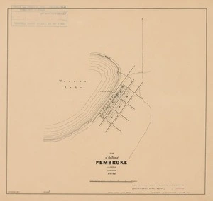 Plan of the town of Pembroke [electronic resource] J.A. Connell, surveyor, Aprl. 1863 ; J. Douglas, delt. ; J.T. Thomson, Chief surveyor Aug. 18th. 1863.