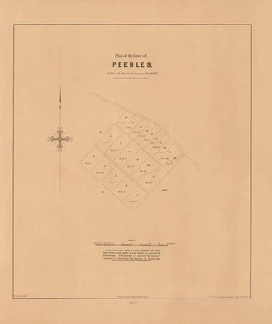 Plan of the town of Peebles [electronic resource] / Gillies & Street, Surveyors, Octr. 1870 ; W. Spreat, Lith.