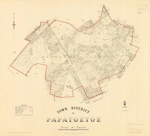 Town district of Papatoetoe [electronic resource] / A.J. Stewart delt. 1932.