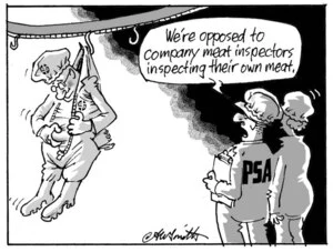 Smith, Ashley W, 1948- :"We're opposed to company meat inspectors inspecting their own meat." 18 September 2013