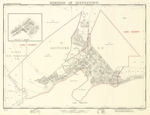 Borough of Queenstown [electronic resource] drawn by W. M Hoggan.