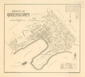 Borough of Queenstown [electronic resource] drawn by A.H. Saunders May 1906, revised 1928.