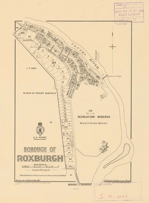 Borough of Roxburgh [electronic resource] / drawn by S.A. Park, May 1917.