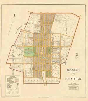 Borough of Stratford [electronic resource] / drawn by Fred Coleman, Jan. 1927.