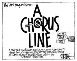 Winter, Mark 1958- :A chorus line. 6 November 2013