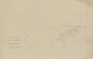 Te Kauwhata town district [electronic resource] / drawn by CAP. April 1951.