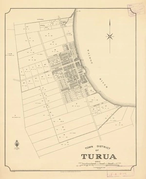 Town district of Turua [electronic resource] / H.W. Rickard, delt.