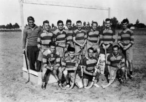 New Zealand Engineers hockey team, Tripoli, during World War 2