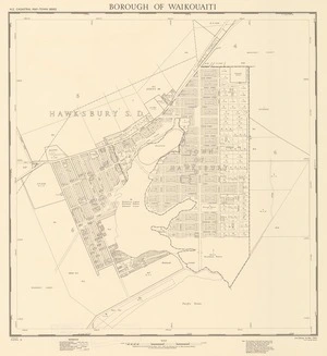 Borough of Waikouaiti [electronic resource] / drawn by D. Burt.