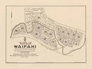 Town of Waipahi [electronic resource] / surveyed by T.H. Johnstone Feby 1876, W.J. Hall 1877 & J. Strauchon Oct. 1885 ; W.J. Percival, delt 19.2.86.
