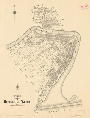 Plan of borough of Wairoa [electronic resource].