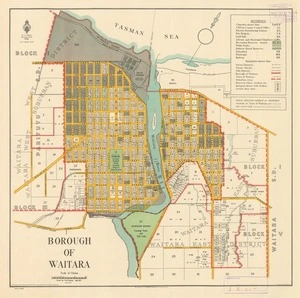 Borough of Waitara [electronic resource] / drawn by Fred Coleman, Sept. 1927.