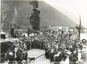 Opening of the Midland Railway at Jacksons, Westland - Photograph taken by James Ring