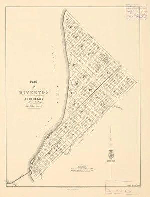 Plan of Riverton, Southland, New Zealand / G.W. Williams, chief surveyor, Invercargill.