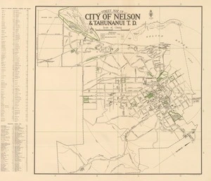 Street map of city of Nelson & Tahunanui T.D.
