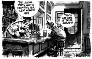 Evans, Malcolm Paul, 1945- :Labour wants 45% women. 06 November 2013