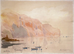 Chevalier, Nicholas 1828-1902 :Madeira, evening. 9.5.[18]93