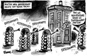 Evans, Malcolm Paul, 1945- :Dr Who TTP trade talks. 24 November 2013