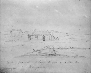 Wynyard, Robert Henry, 1802-1864 :Resting place on Ohou River en route to Wanganui. [1852]