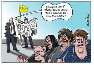 "Banning 'em? Jeez, 'round here they should be compulsory!" 16 July 2010