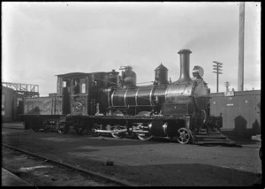 J class steam locomotive, NZR 110, 2-6-0 type.