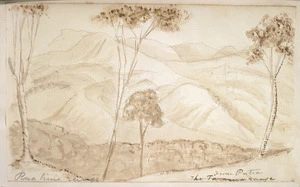 Taylor, Richard, 1805-1873 :Ruahine Range from Patea [13 March 1845]