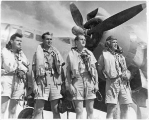 New Zealanders in the Royal Air Force at a station in the Middle East