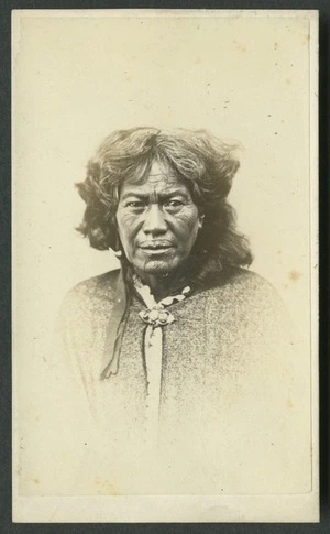 Bishop, G W fl 1860s : Portrait of a Maori woman named Martha