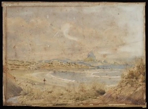 Arden, Hamar Humphrey, 1816-1895 :[View of the early township of New Plymouth, 1878]