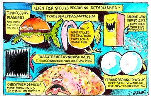 Evans, Malcolm Paul, 1945- :Alien Fish Species. 8 January 2014