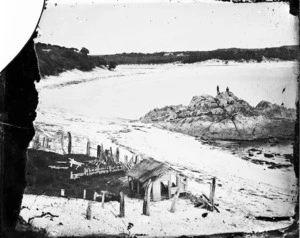 Martin, Alfred, fl 1866-1899 :Cannon Rock, Kaingaroa Bay, Chatham Islands