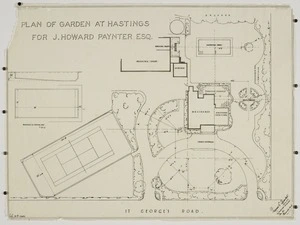 Buxton, Trevor Sidney, 1901-1948 :Plan of garden at Hastings for J Howard Paynter Esq. [1932-1948]