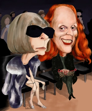 [Anna Wintour and Grace Coddington of Vogue]. 17 July 2010