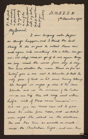 Letters to his fiancee