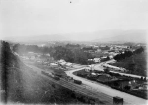 Overlooking Lower Hutt, and the railway station