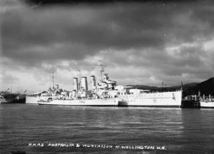 HMAS Australia & Murchison at Wellington