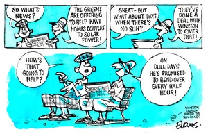 Evans, Malcolm Paul, 1945- :Greens solar power policy. 16 February 2014