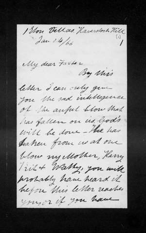 Letters from Frederick Revans Chapman