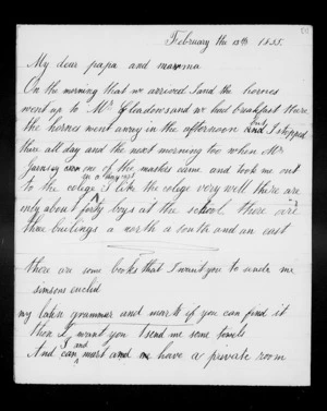 Letters from Charles William Chapman