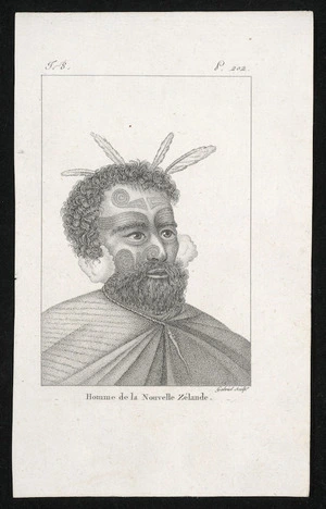 [Hodges, William] 1744-1797 :Homme de la Nouvelle Zelande. T[ome] 8, P[late] 202. Gabriel sculpt [ca 1800-1820?]